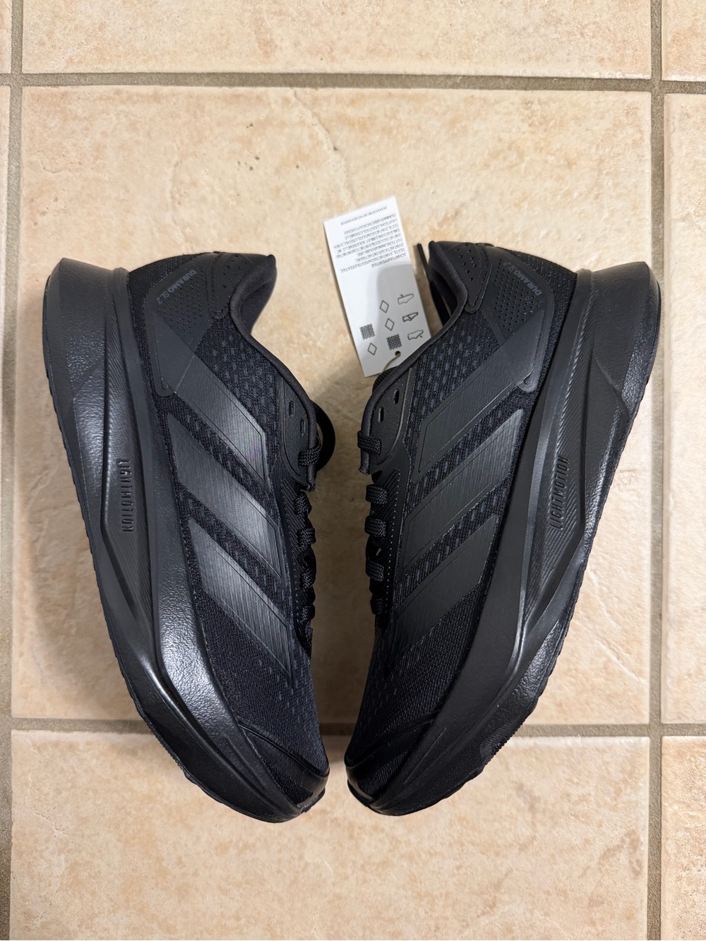 adidas All-Black Performance Running Shoes